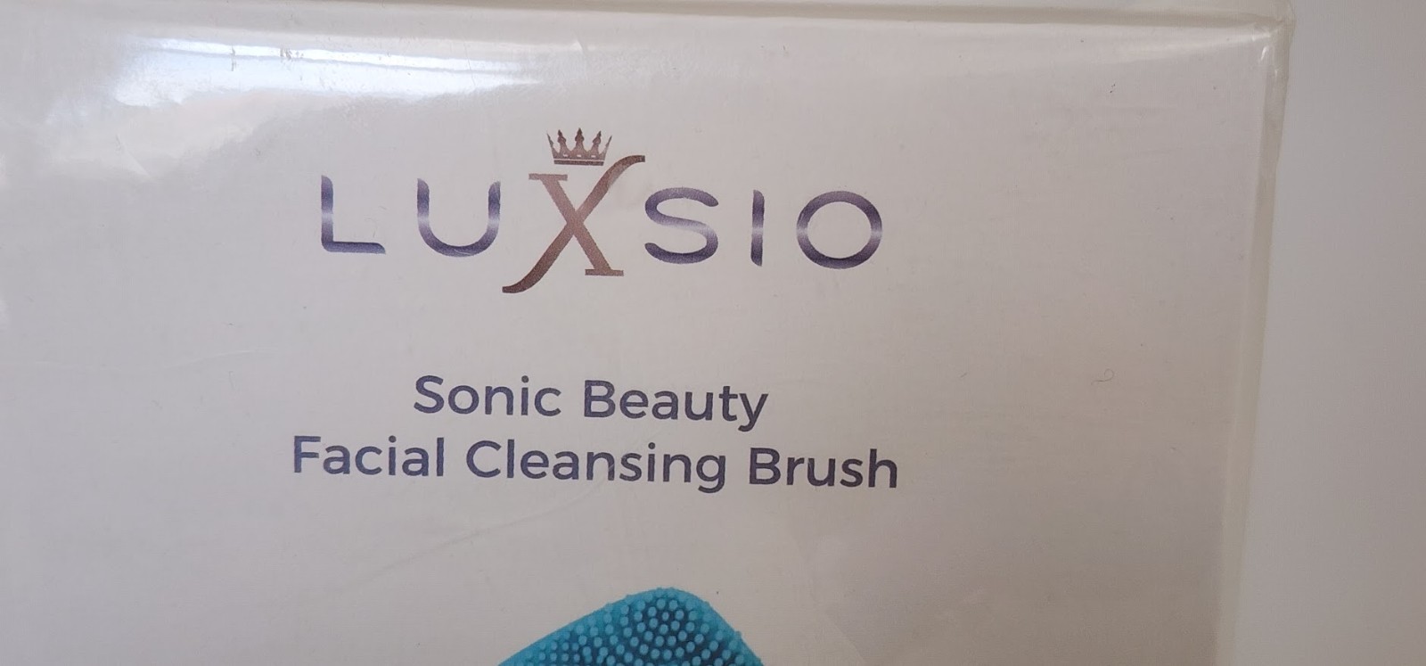 LUXSIO Sonic Beauty Facial Cleansing Brush Blue Skin Care Prep Cosmetic Tool NIB