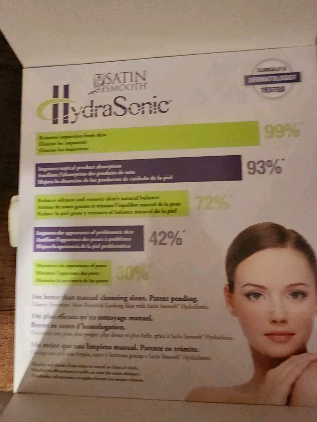 SATIN SILK HYDRASONIC PROFESSIONAL DERMAL CLEANSING TECHNOLOGY NOB –