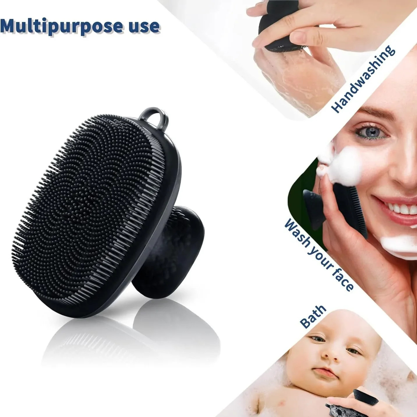 Silicone Face Scrubber for Men and Women Facial Cleansing Brush Silicone Face