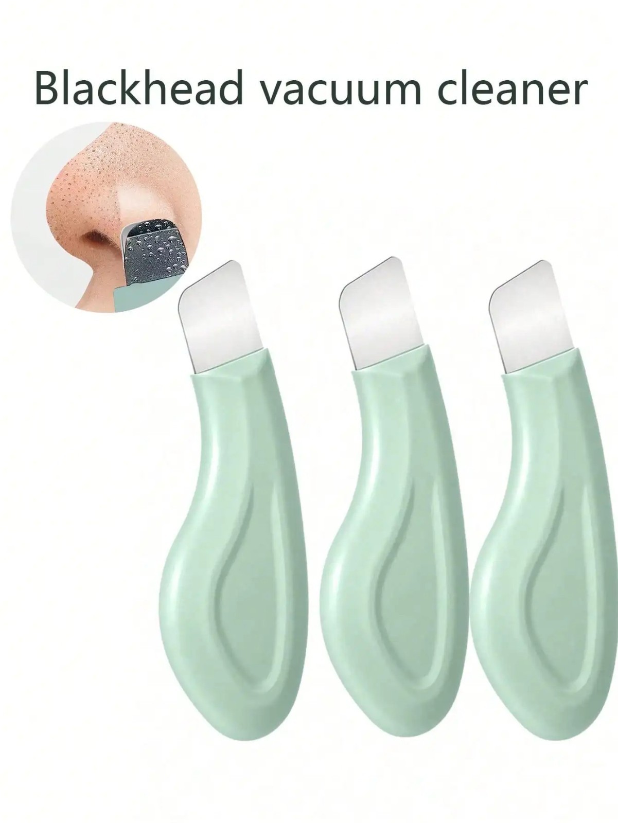 Facial Blackhead Remover Tool Silicone Nose Pore Cleanser Skin Scraper