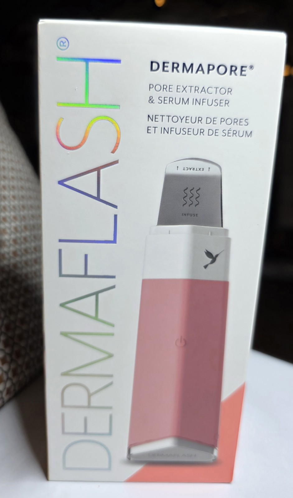 DERMAFLASH Dermapore Pore Extraction Tool & Serum Infuser – Pop Pink