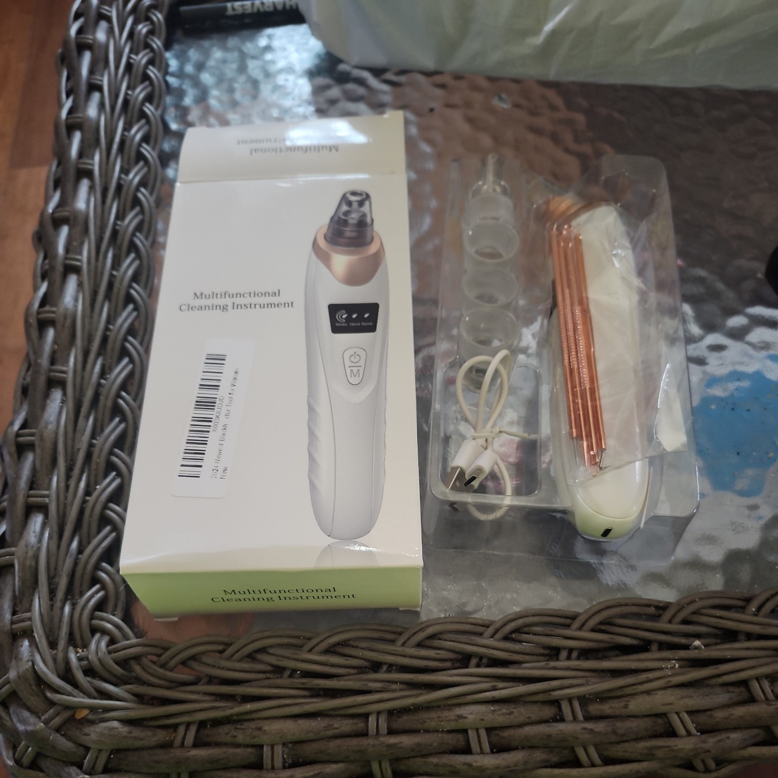 MULTIFUNCTIONAL FACE CLEANING INSTRUMENT FOR ACNE BLACKHEAD HY9 PINK