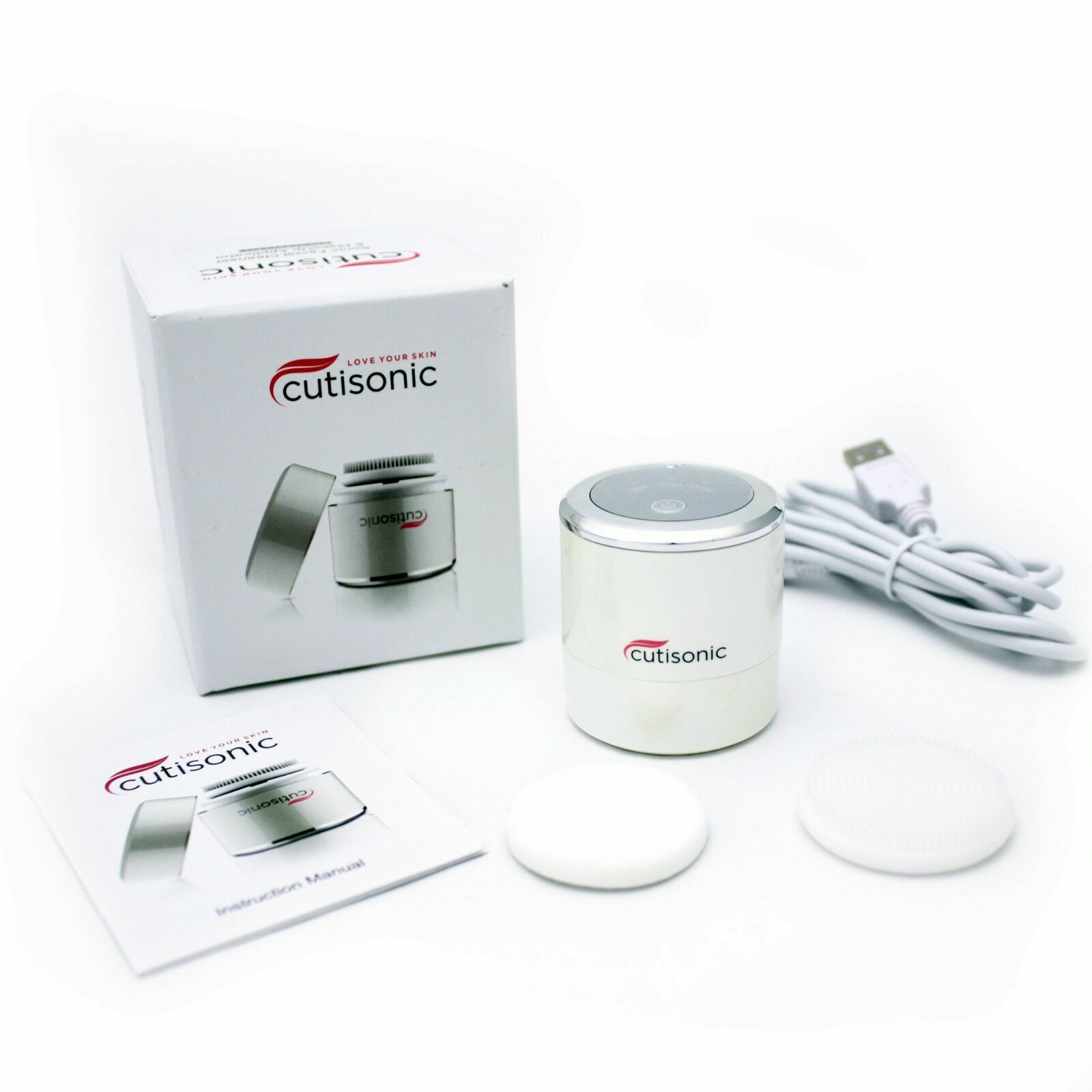 Cutisonic Mini Travel Sonic Facial Cleanser With Cap ~ New Sealed