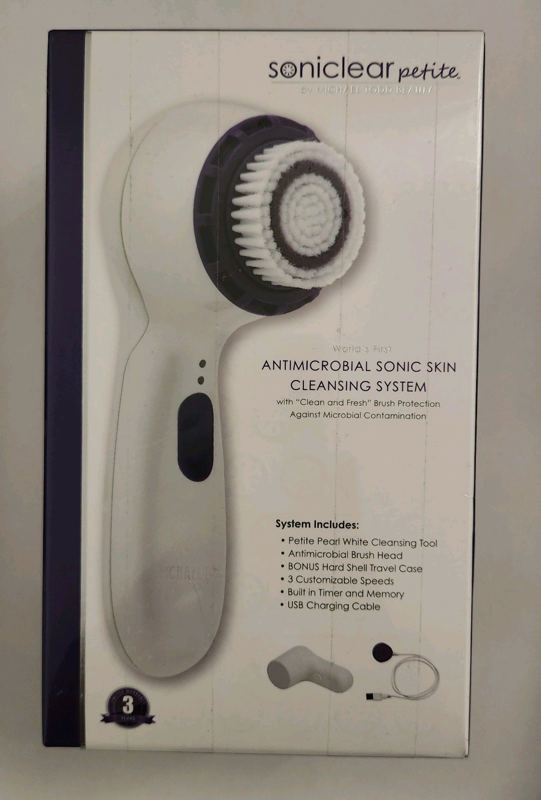 Michael Todd Beauty Soniclear Petite Cleansing Brush White/Purple