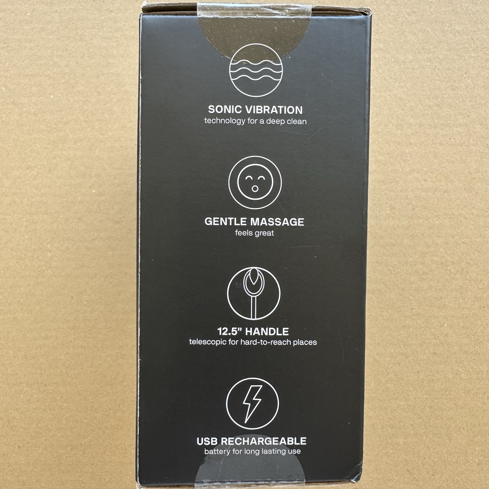 BlackWolf Sonic Scrubber Vibrating Face & Body Brush | Rechargeable | New