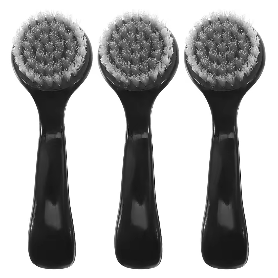 3 Pcs Skin Cleaner Brush Face Cleansing Brushes Tool Scrubber for Women