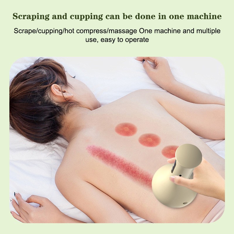 USB Rechargeable Abdominal Massager For Hot Compress Adjustable Cupping Massage