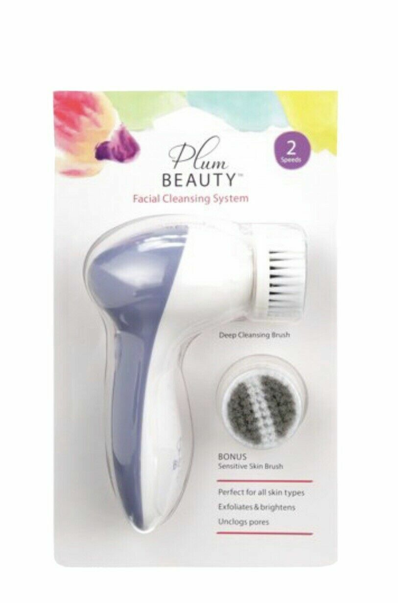 NEW Clio Electronic Facial Cleansing System Dual Speed Technology Purple