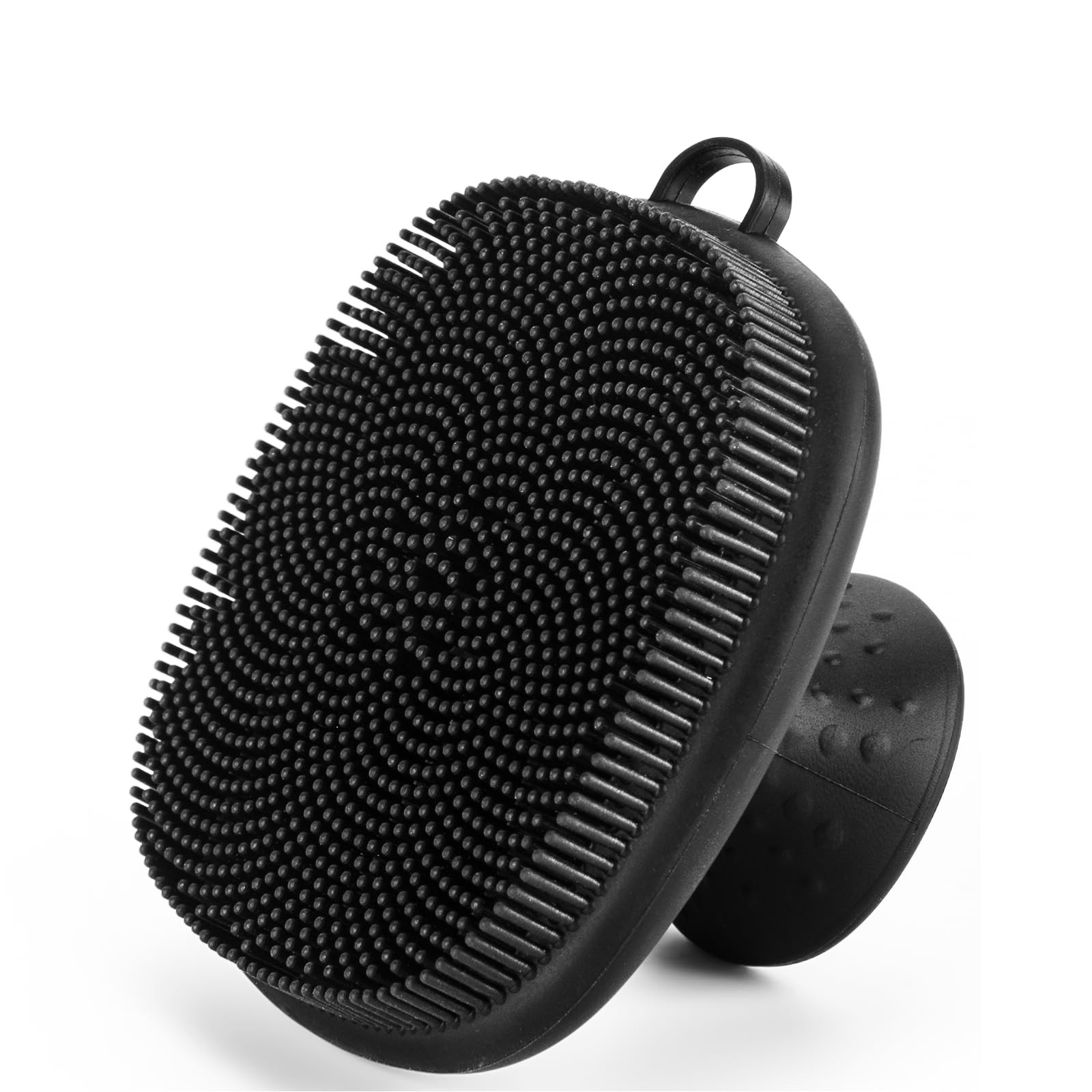 Face Scrubber, SANLESS Silicone Scrubber for Men Facial Cleansing Black