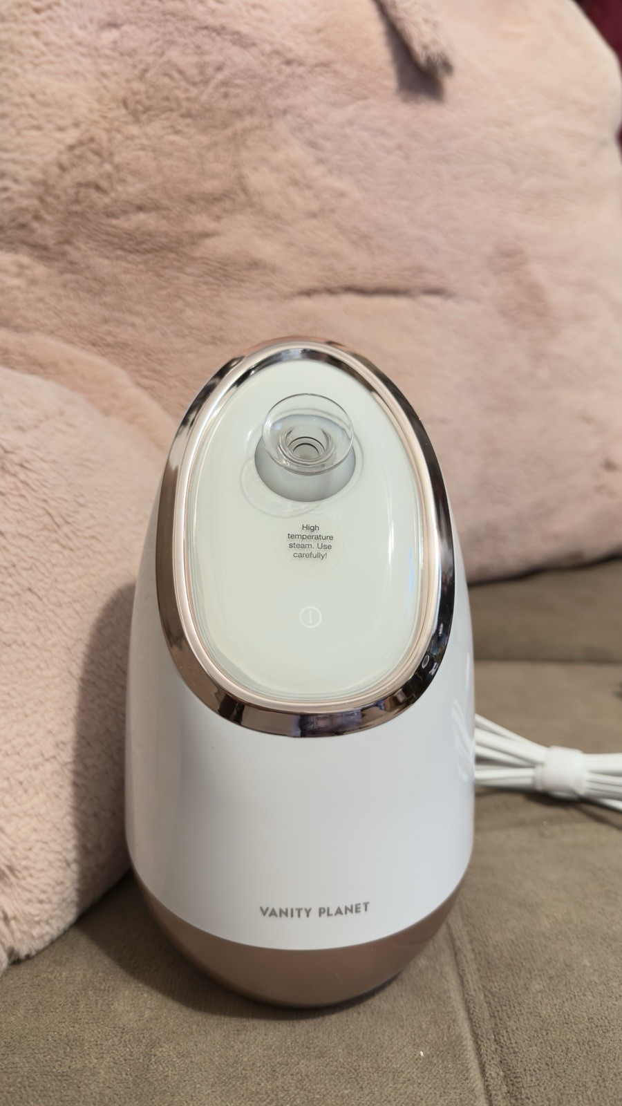 Vanity Planet Facial Steamer White Hydrates Skin, Use with Essential Oils