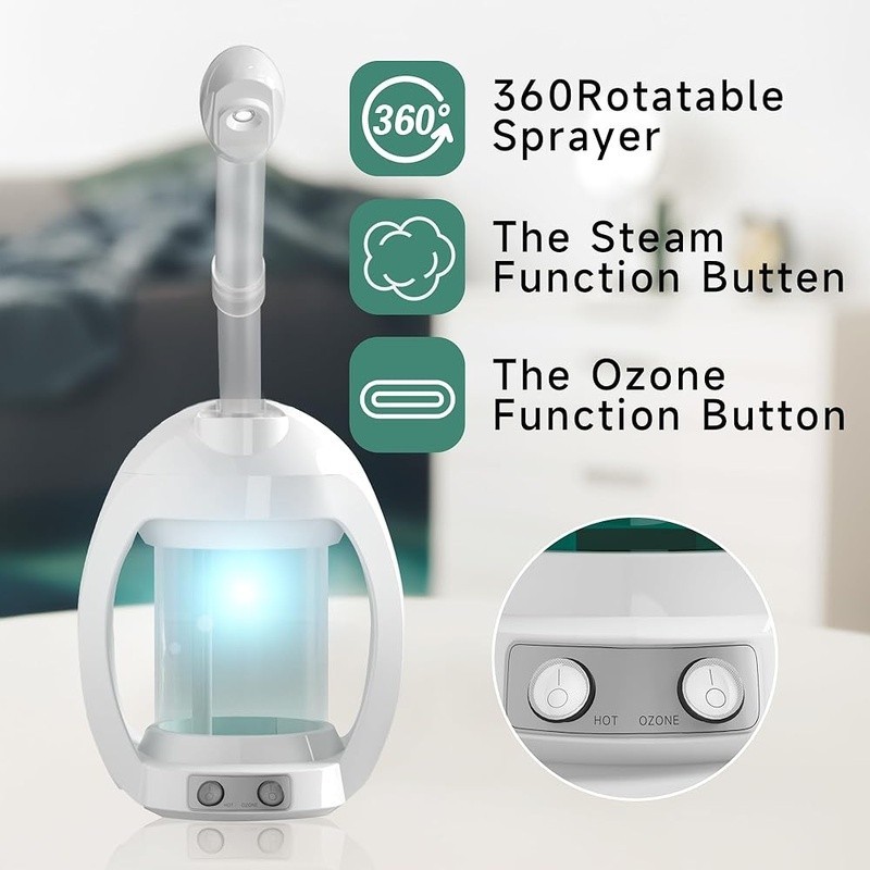 Nano Ionic Facial Steamer Ozone Deep Cleaning Moisture Home Spa Device New