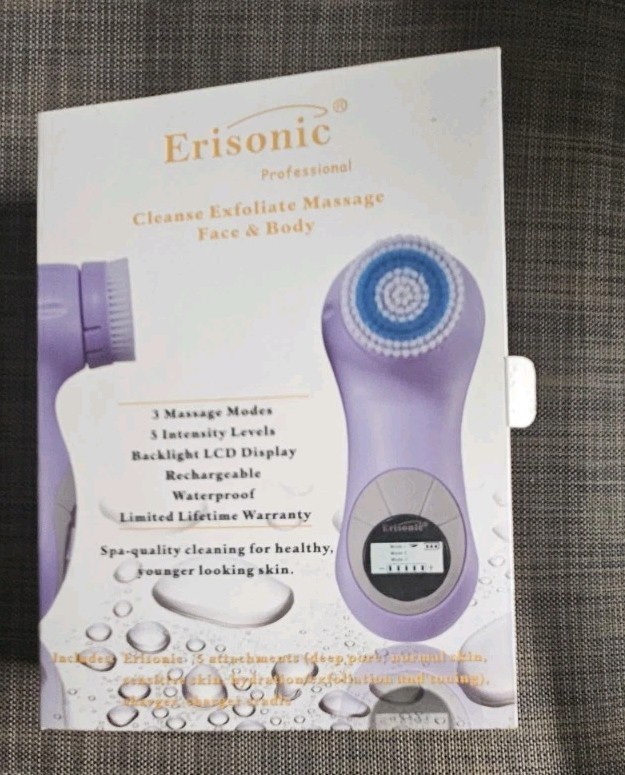 Erisonic Professional Cleanse Exfoliating Massage Face & Body, Waterproof