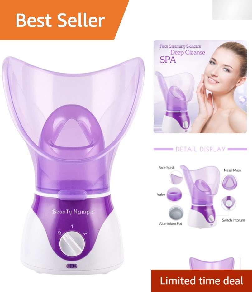 Deep Cleanse Face Steamer – Rejuvenate and Hydrate Your Skin with Aromatherapy