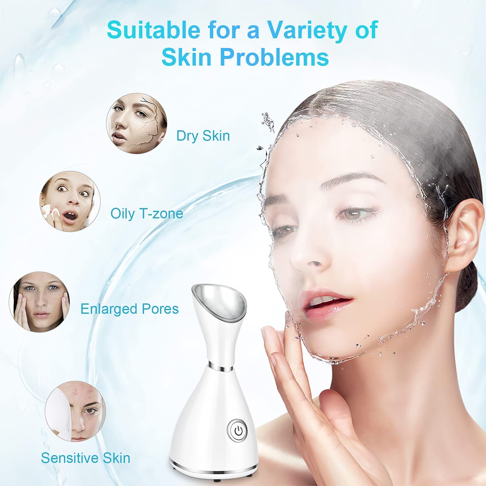 Facial Steamer for Face, Face Steamer for Facial Deep Cleaning, Face Steamer …