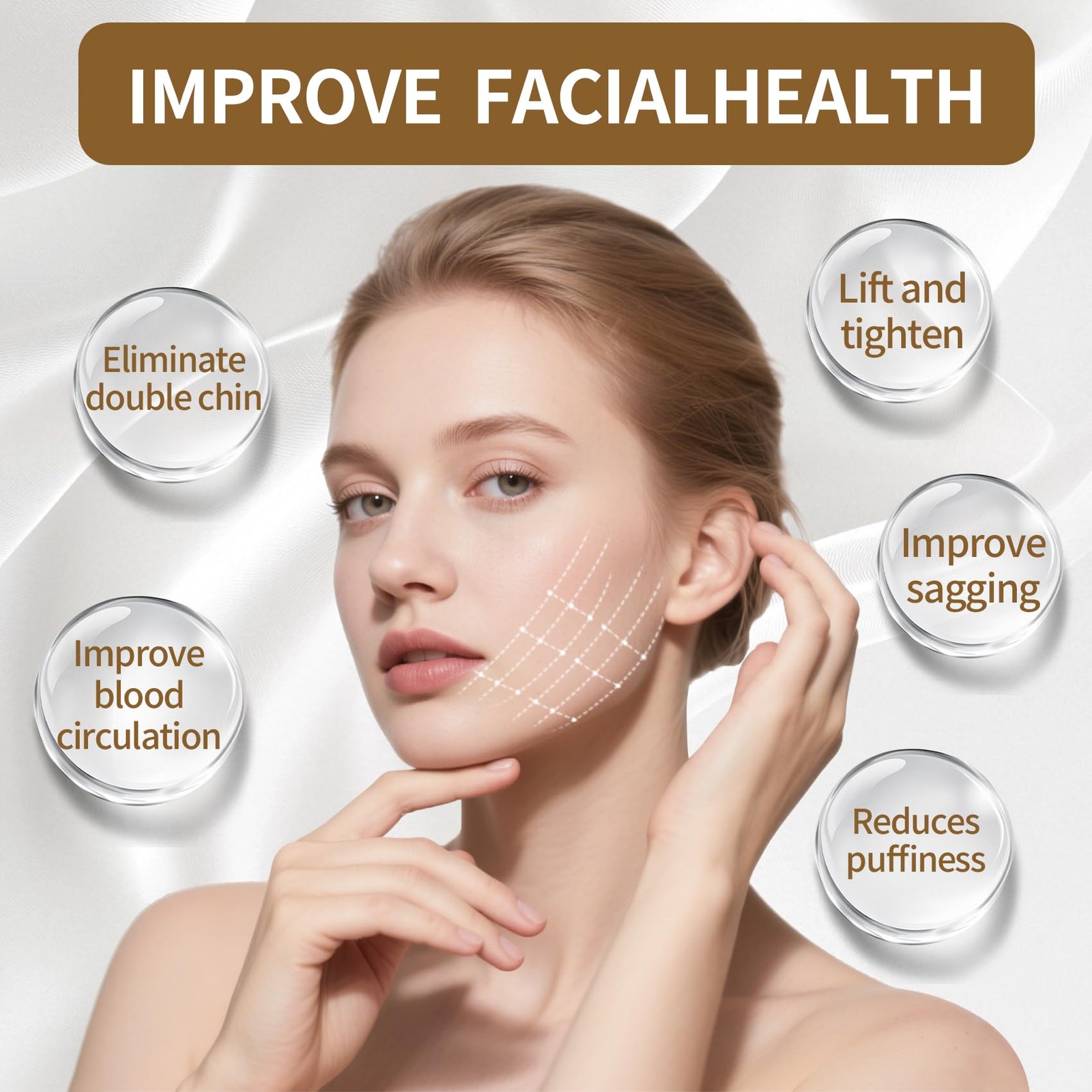 Lymphatic Contour Face Brush，Lymphatic Drainage Brush，Lymphatic Drainage Mass…