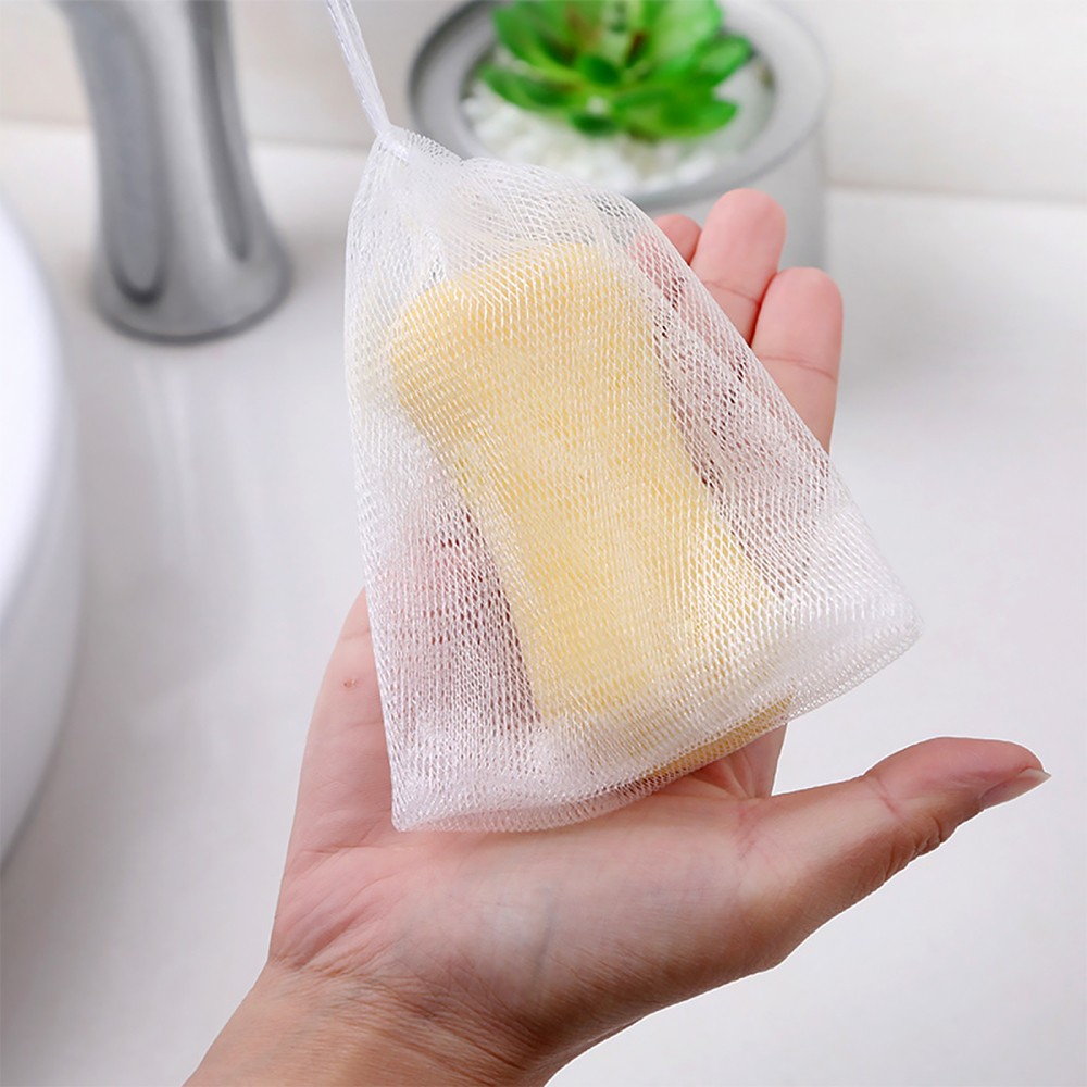 40Pcs Durable Nylon Soap Foaming Nets for Home Use Multi Color Soap Saver Pouch