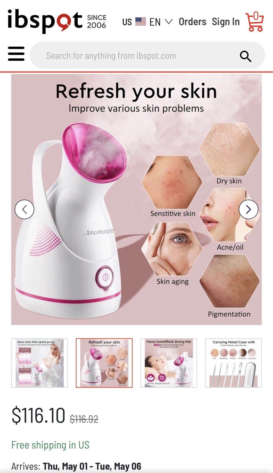 Amconsure Nano Facial Steamer