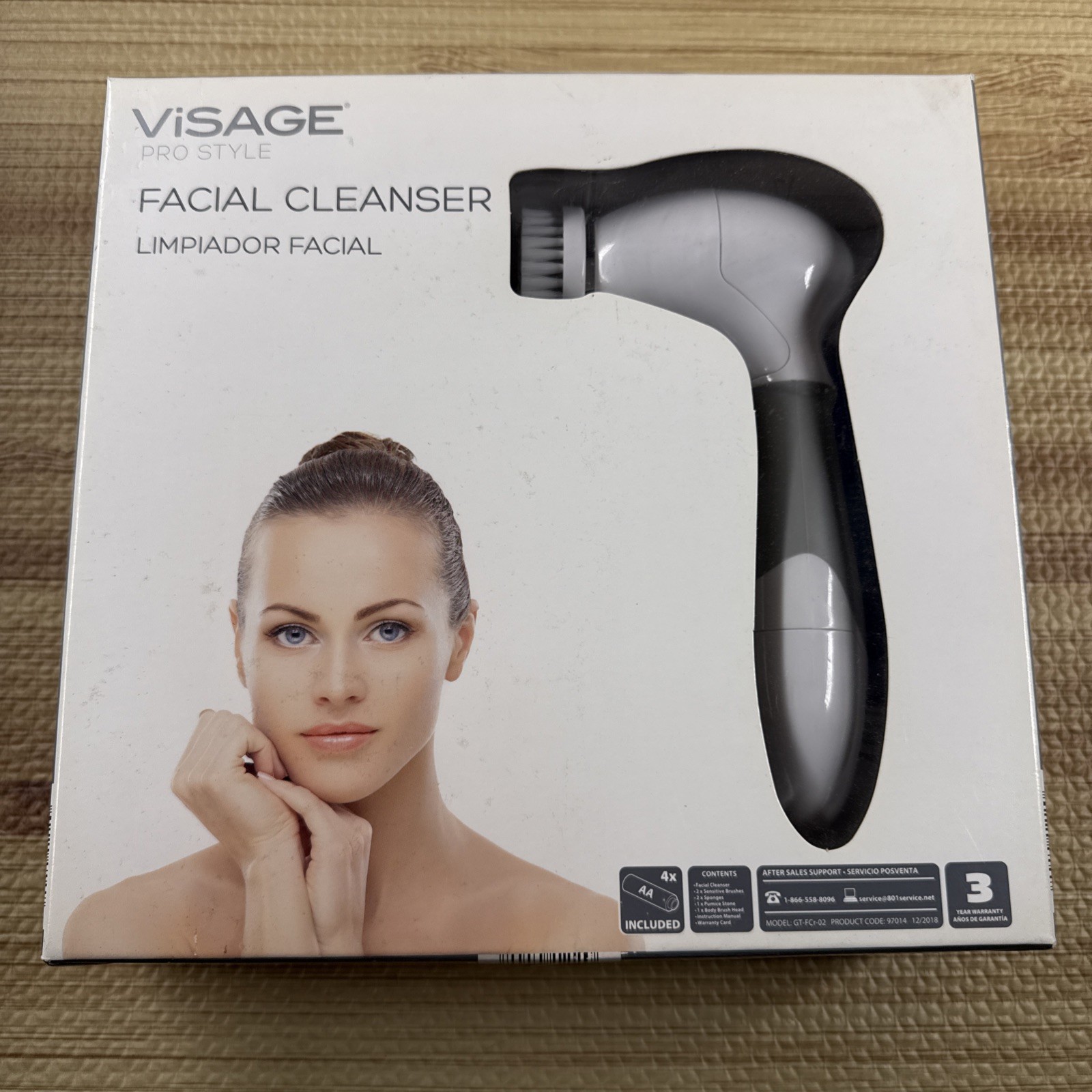 Visage Pro Style Facial Cleanser NIB Spinning Brush Model GT-FCr-02 New