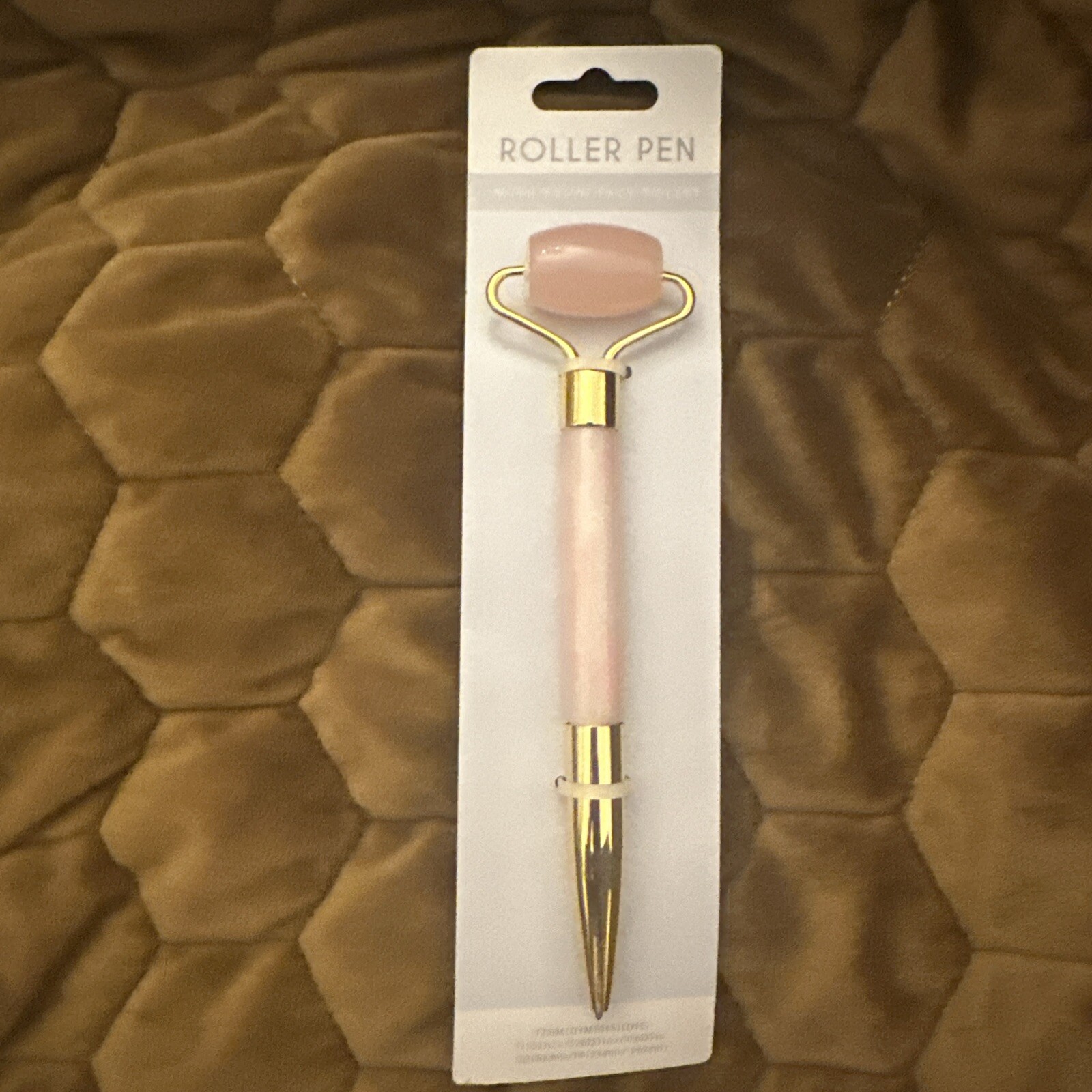 New Lava Courts Facial Massager Rolling Ink Pen Working New Pink Viral Gold