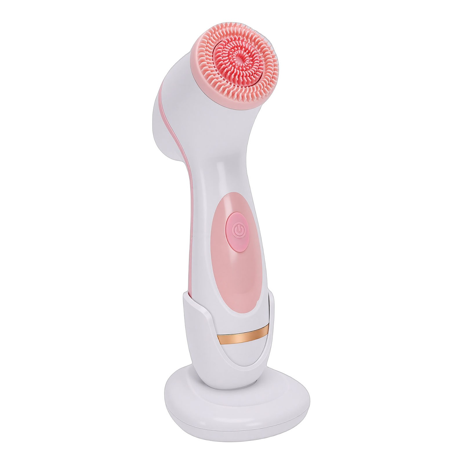 2-Facial Cleansing Brush Rechargeable IPX5 Water Proof Face Scrubber With 3 Head