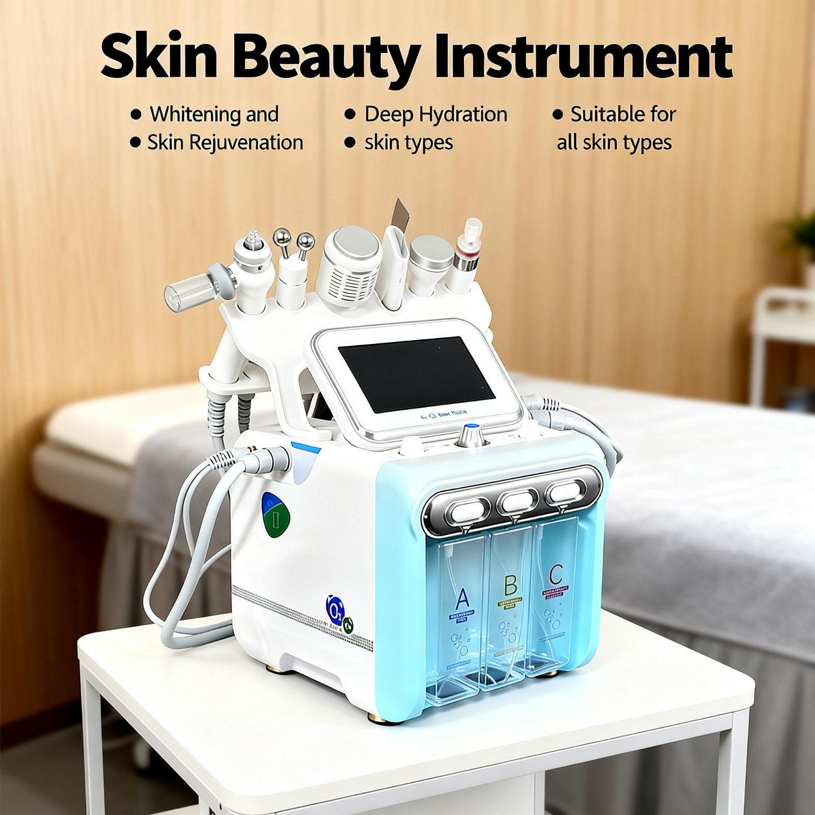 Hydrogen-Oxygen Small Bubble Skin Management Beauty Instrument, Deep Hydration