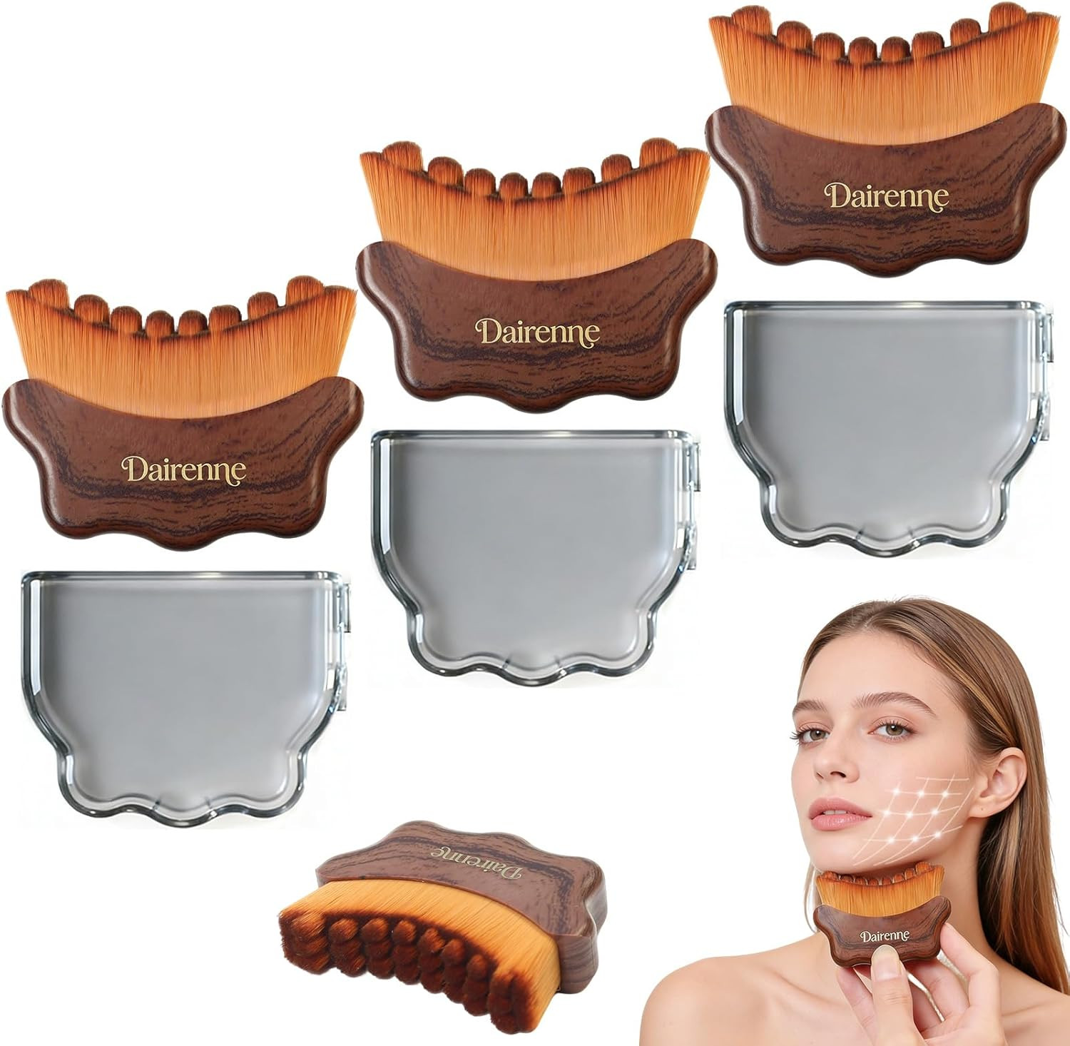 Lymphatic Contour Face Brush – Facial Sculpting & Anti-Puffiness Tool | Ultra So