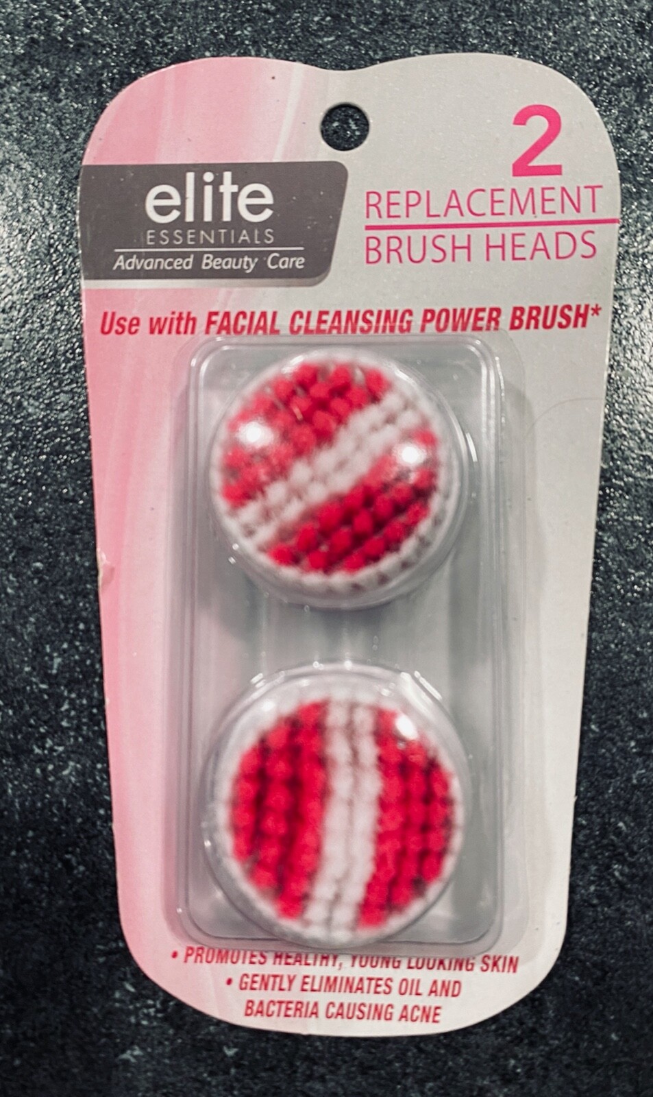 Elite Essentials 2-Speed Power Brush Advanced Facial Cleansing System+ 4 Brushes