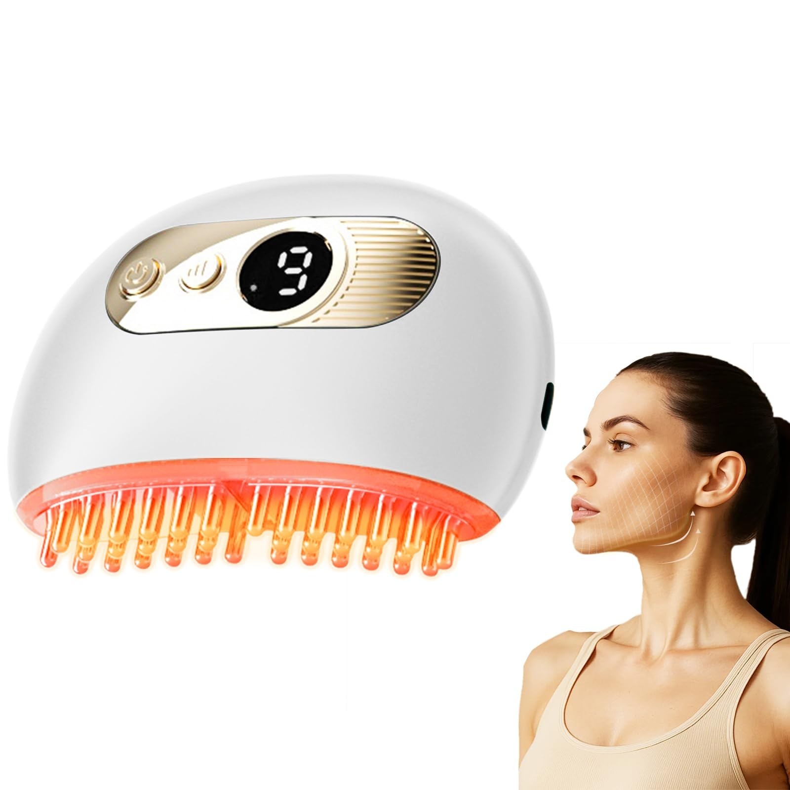 Lymphatic Drainage Face Brush – Vibrating Massager for Sculpting & Reducing Puff