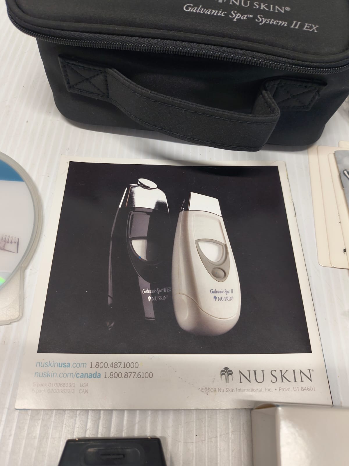 Nu Skin Galvanic Spa System II EX Device 4 Heads & Case Kit FREE SHIPPING