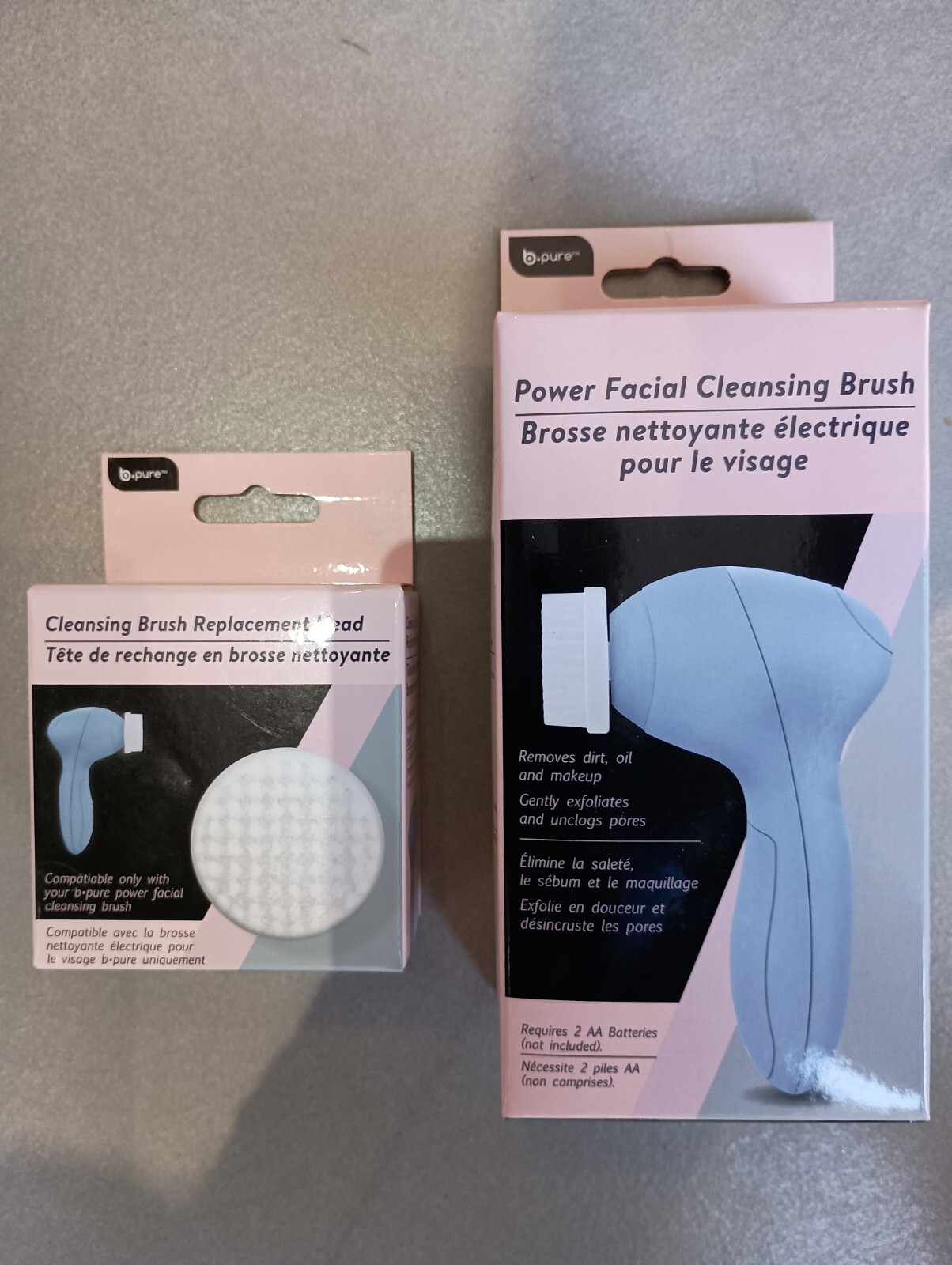 B·pure Power Facial Cleansing Brush + Cleansing Brush Replacement Head