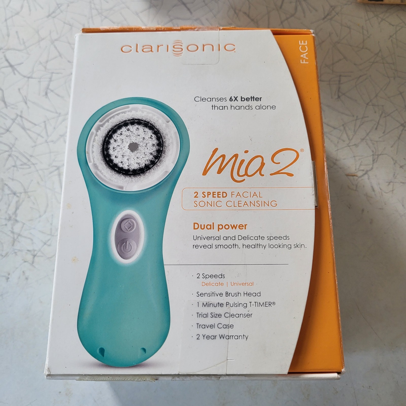 Clarisonic Mia 2 Facial Sonic (Handle + Charger + Original Box) Needs Repair