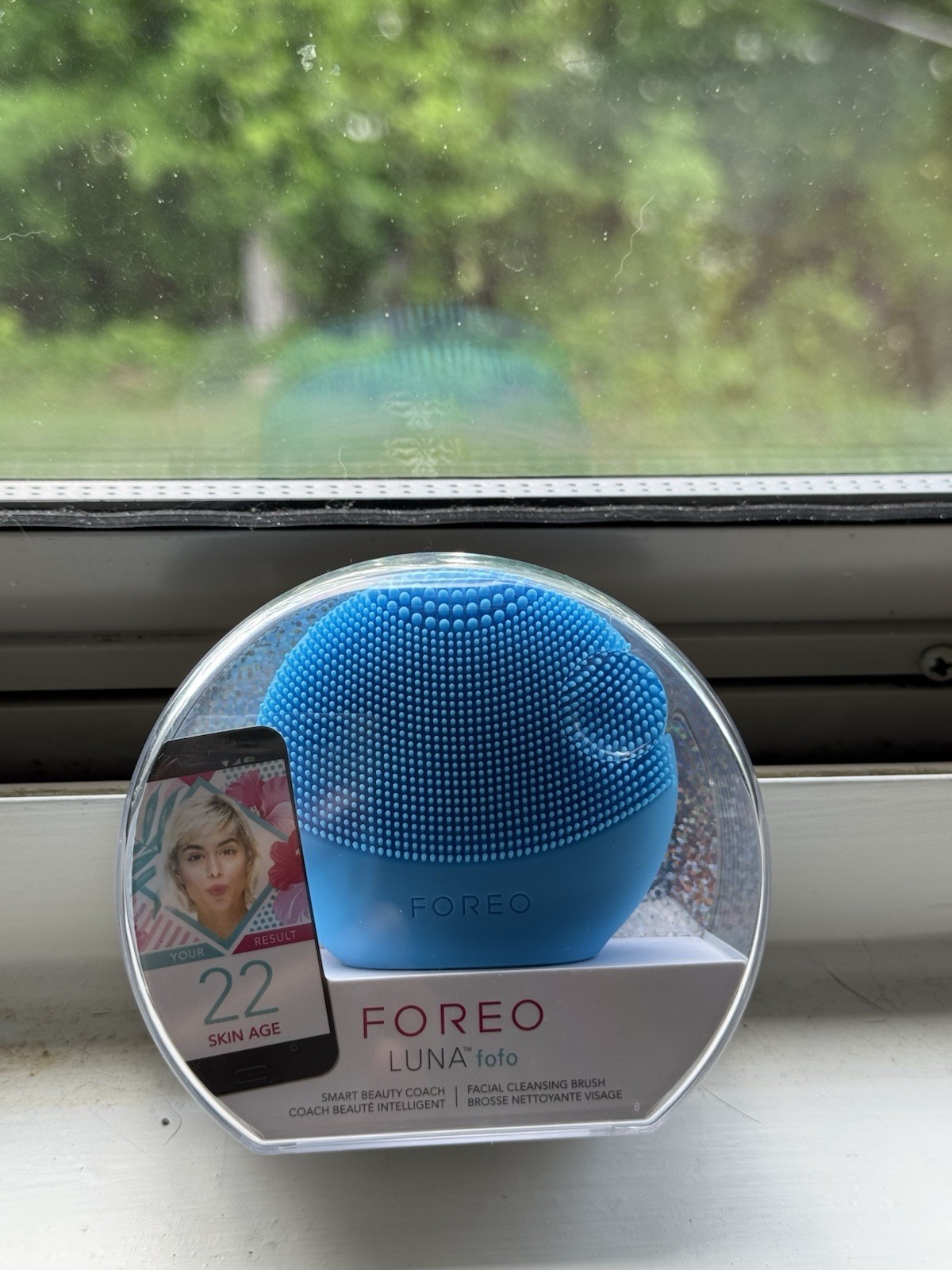 FOREO~Luna Fofo Facial Cleansing Brush in Aquamarine Blue~New in Sealed Case~