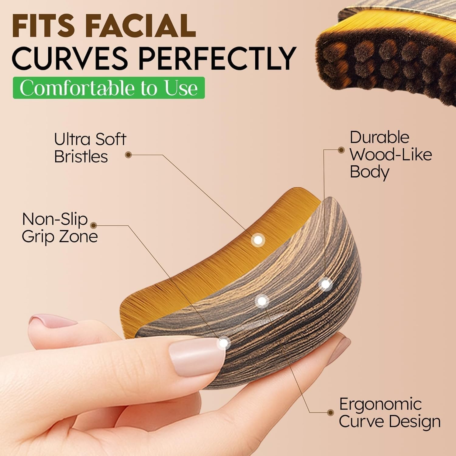 Lymphatic Contour Face Brush, Lymphatic Drainage Massager for Face, Reduce Pu…