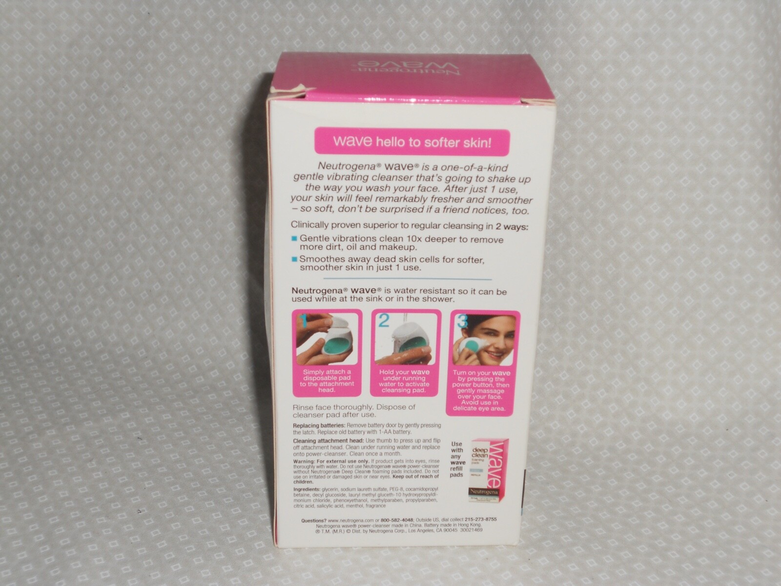 NEW Neutrogena Wave 2-Speed Vibrating Power-Cleanse Limited Edition Discontinued