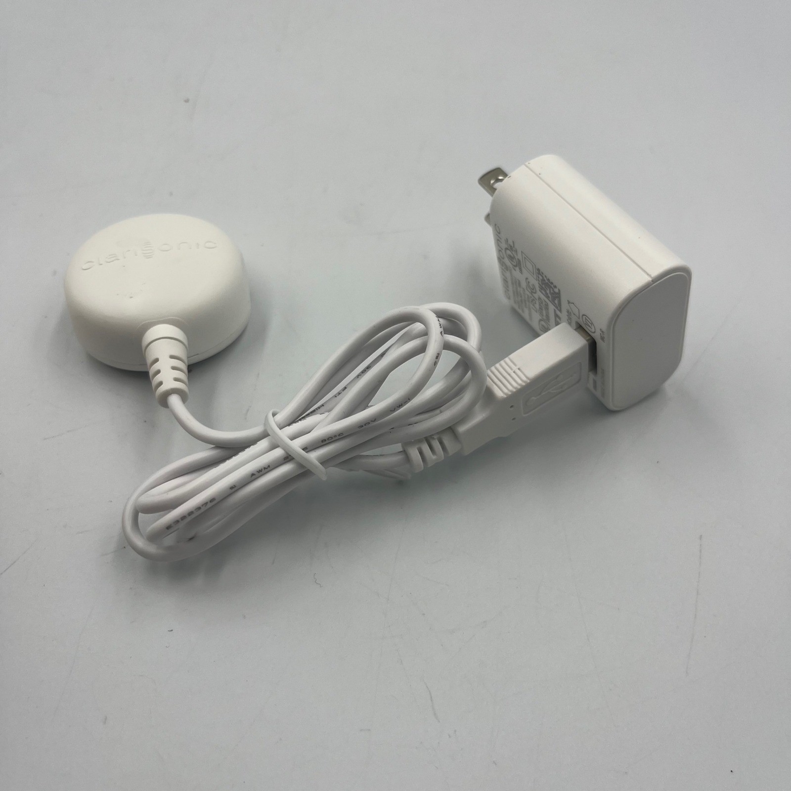 Clarisonic pLink Magnetic USB Charger Cord and Wall Adapter White Mia 2 Aria Fit