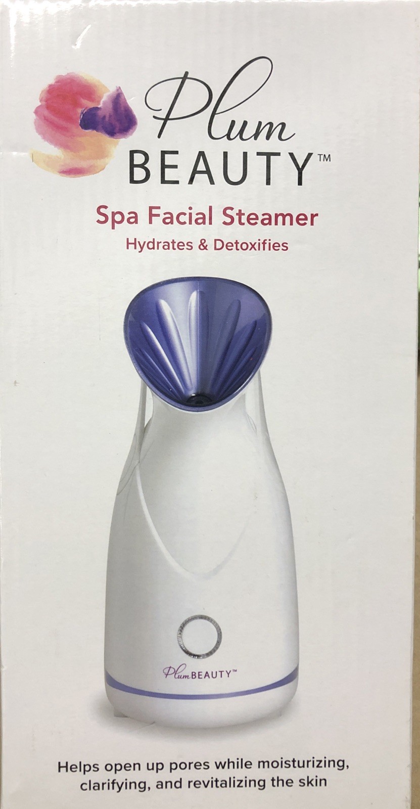 Plum Beauty Spa Facial Steamer Deep Cleaning Hydrates & Detoxifies Factory seal