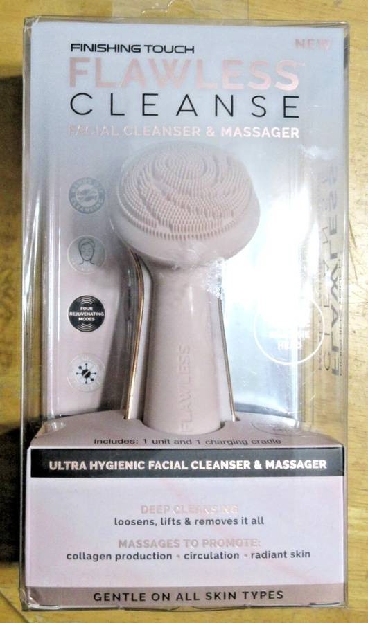 new FLAWLESS CLEANSE Deep RECHARGABLE FACIAL CLEANER MASSAGER Circulation