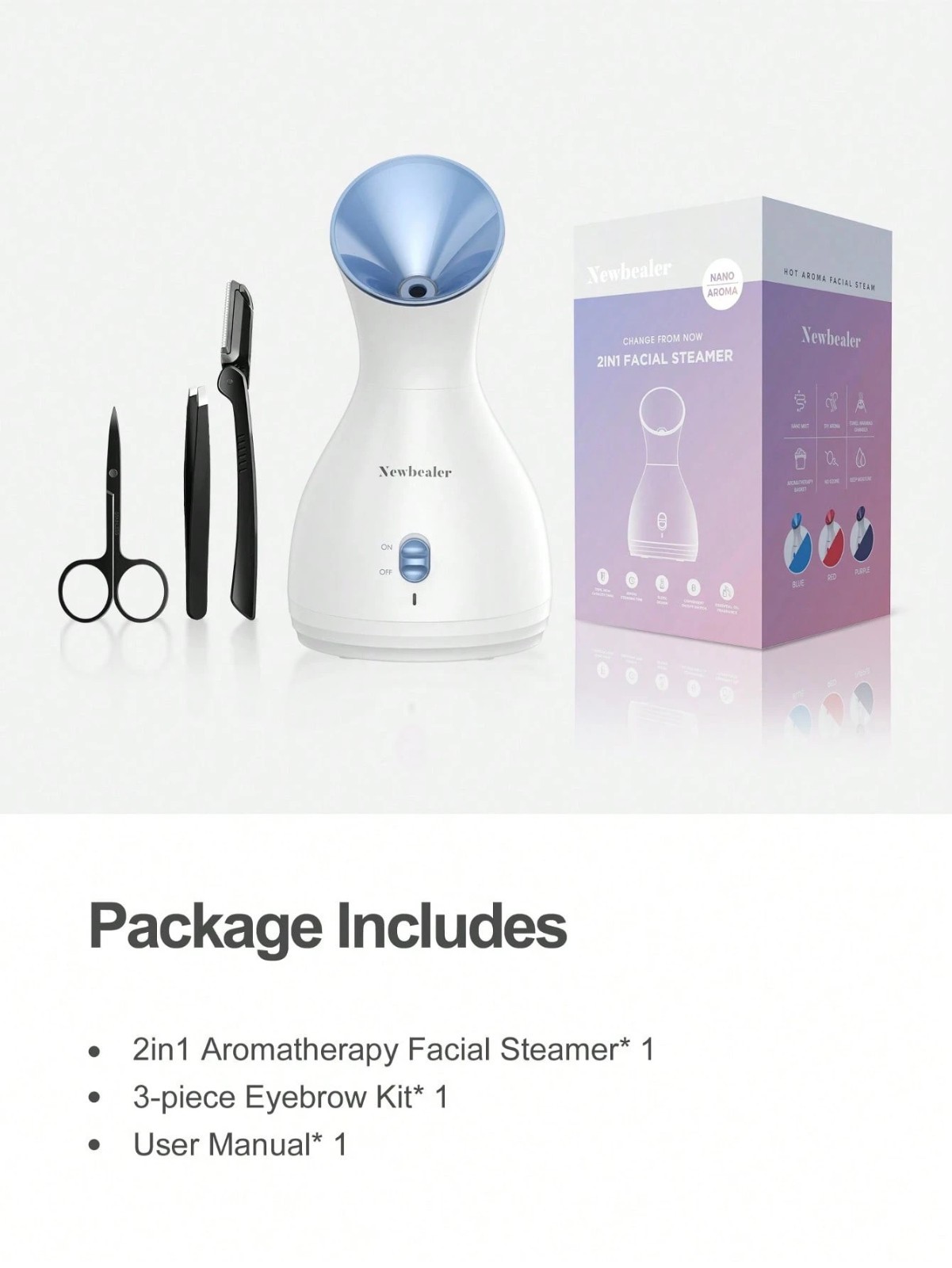 Professional Nano Ionic Face Steamer Deep Pore Cleaning Hot Mist US 110V