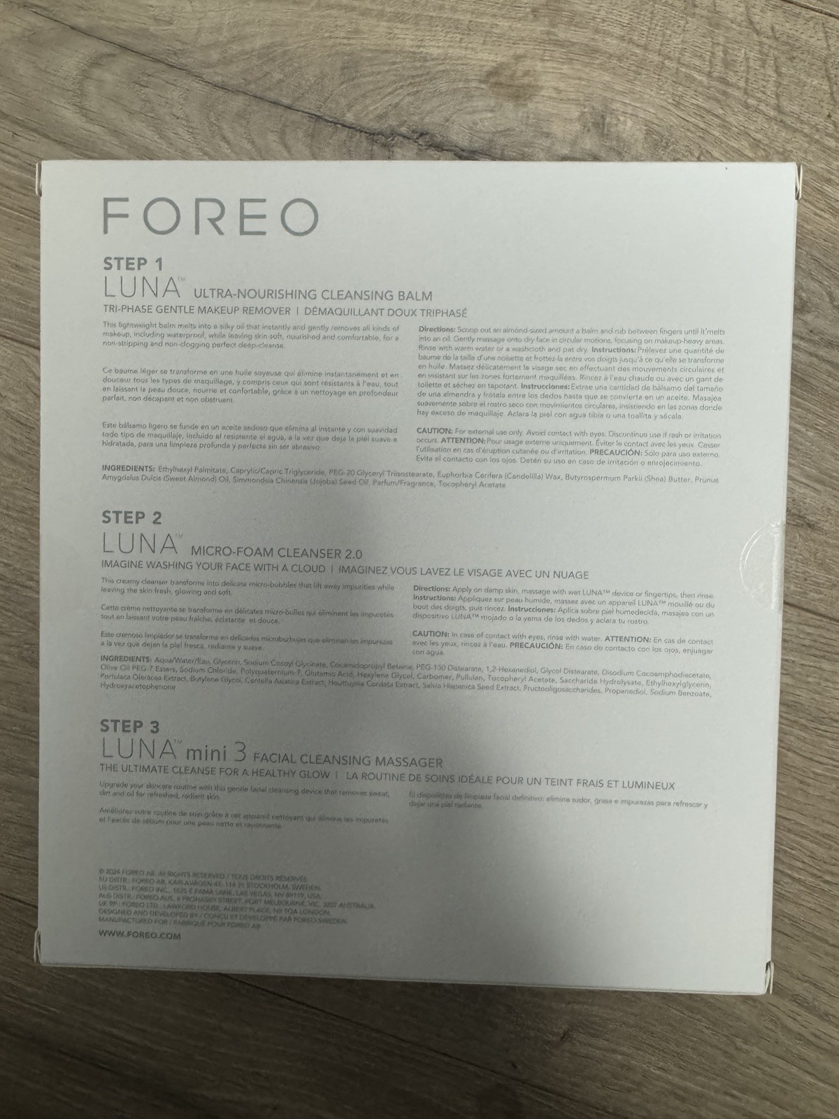 Foreo LUNA Mini 3 Skincare Bundle | Cleansing Brush, Foam & Balm