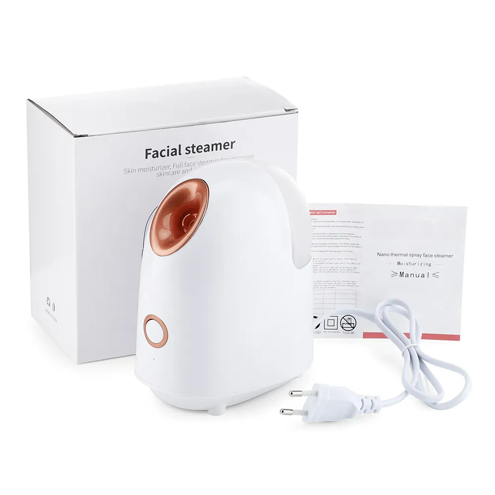 Nano Ionic Hot Mist Facial Steamer Home Sauna SPA Moisturizing Unclogs Pores