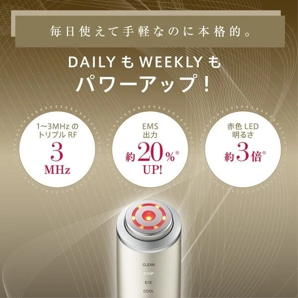YA-MAN YAMAN Photo Plus Shiny Neo YJFM18N Champaign Gold Beauty Facial Device