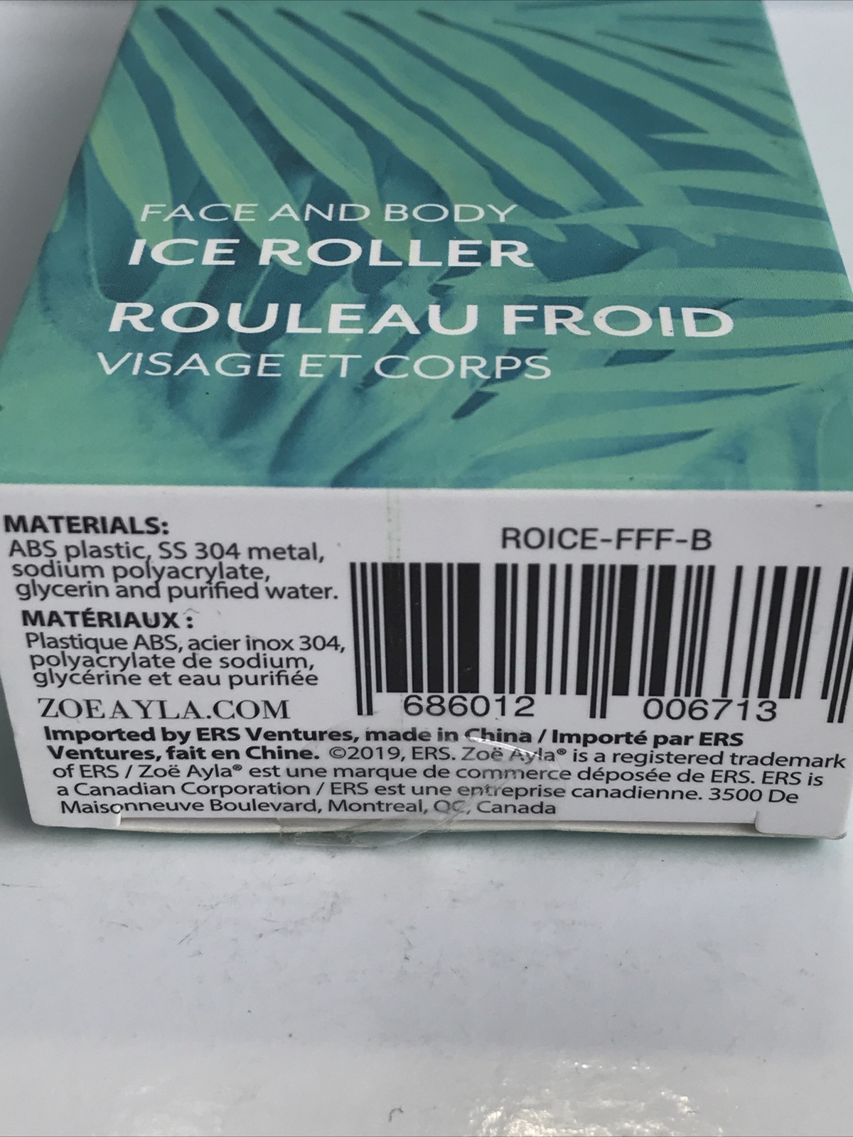 Zoe Ayla Ice Roller For Face and Body Fabfit Fun New