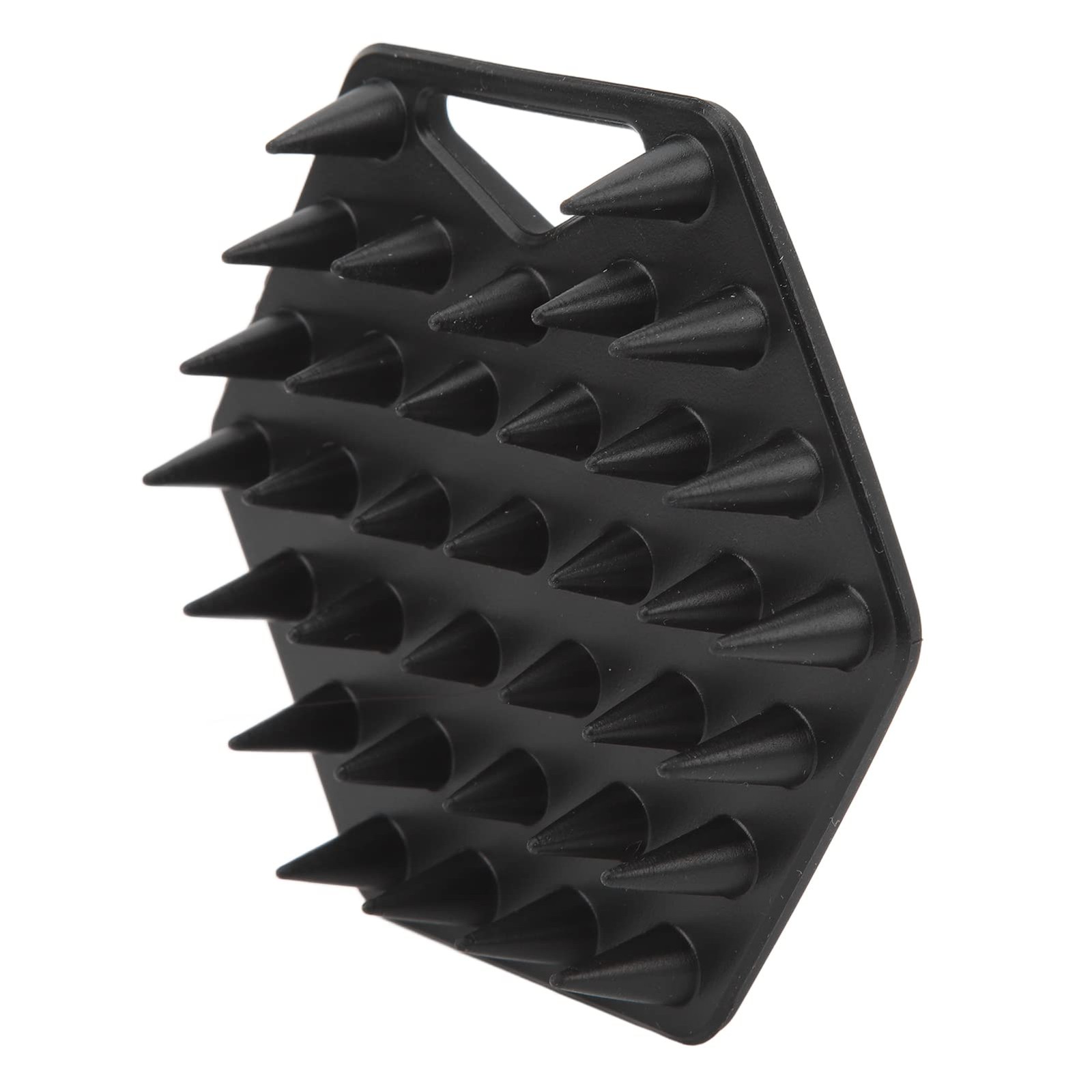Diydeg Silicone Beard Scrubber for Men, Hair Exfoliator & Brush, Deep Black