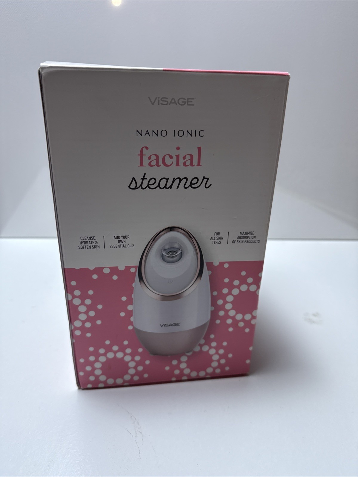 Pink Visage Nano Ionic Facial Steamer! All Skin Types, Cleanse, Hydrate, Soften