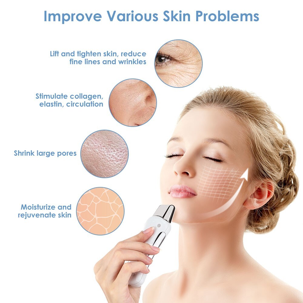 3 IN 1 Galvanic Spa Microcurrent Facial Massager Beauty Machine Wrinkle Remove