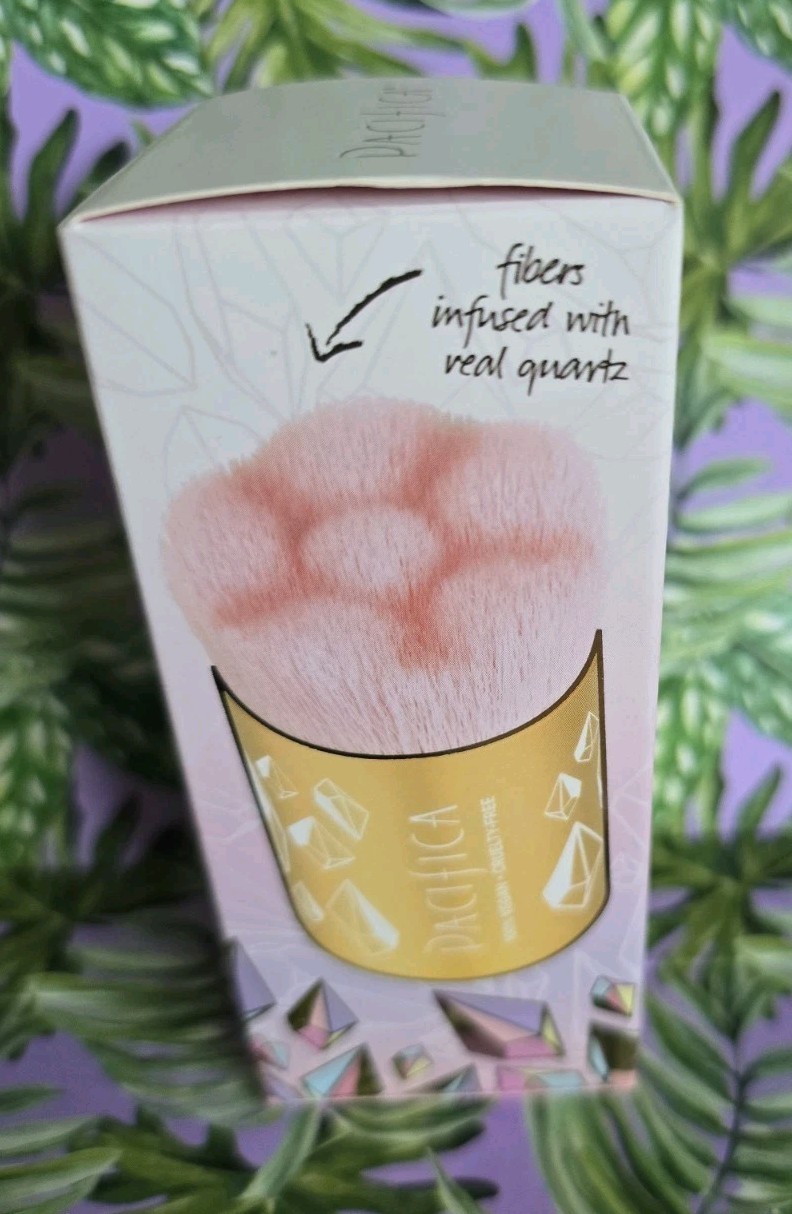 Pacifica Rose Quartz Pre-Wash Dry Brush Energize & Quartz Infused Fibers. NIB