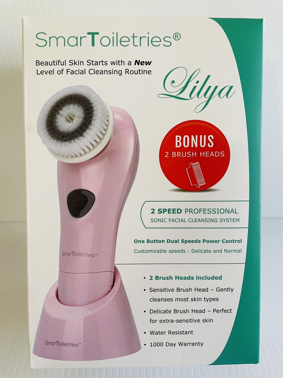 Lilya Smartoiletries 2 Speed Professional Sonic Facial Cleansing Syatem New