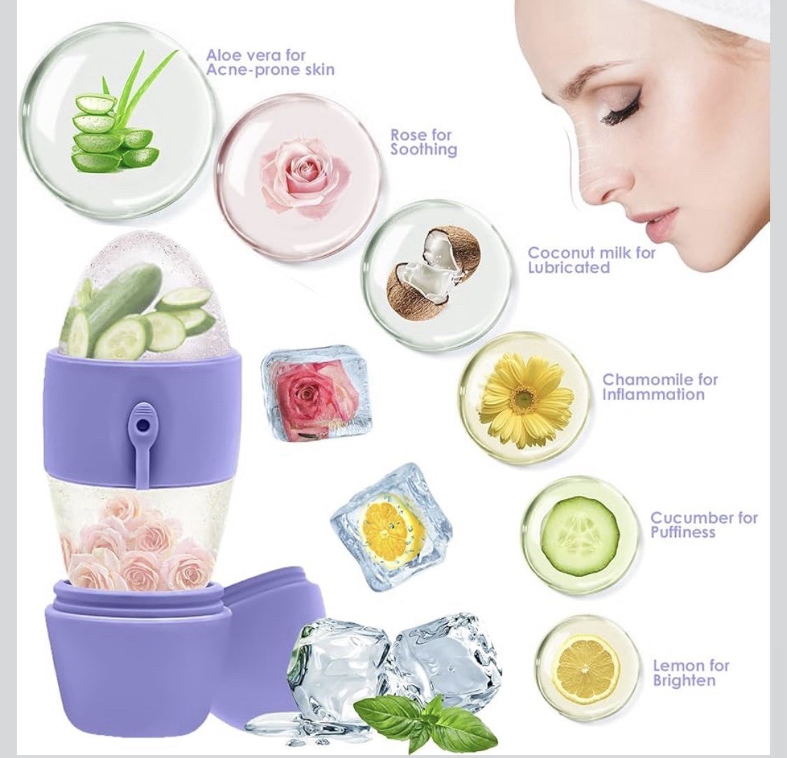 Luckyrao Ice Roller for Face and Eye Massager for Face, Eyes and Neck