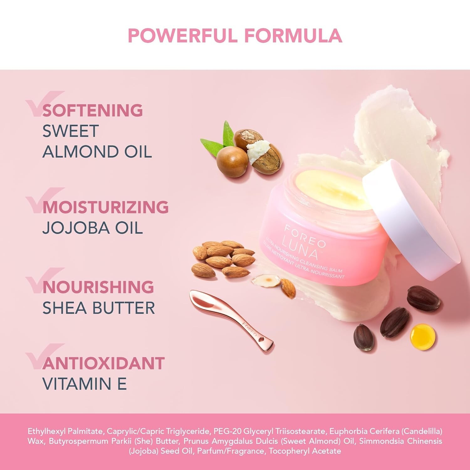FOREO LUNA mini 3 – Premium Facial Cleansing Brush Pearl Pink bundle