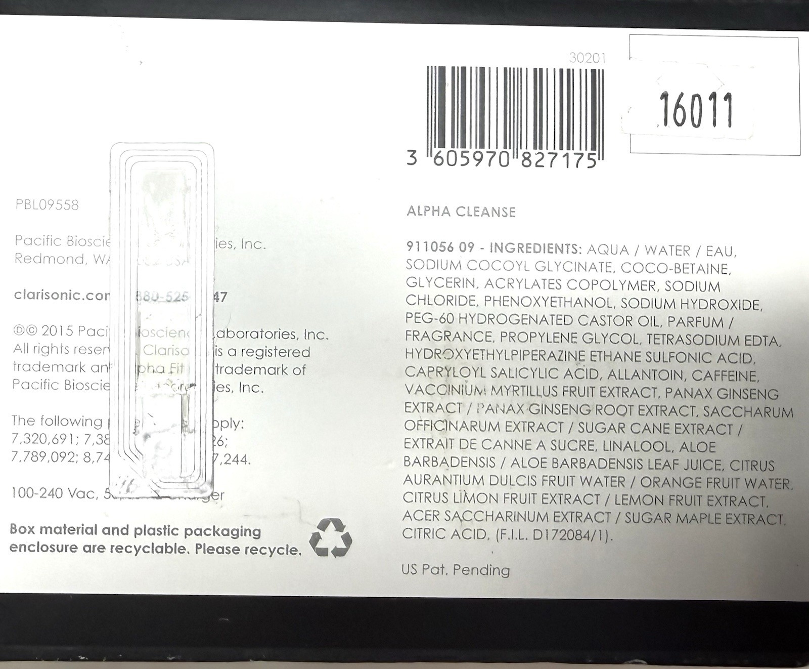 NIB Clarisonic Alpha FIT Kit Men’s Face Brush Sonic Facial USB Cleansing Device